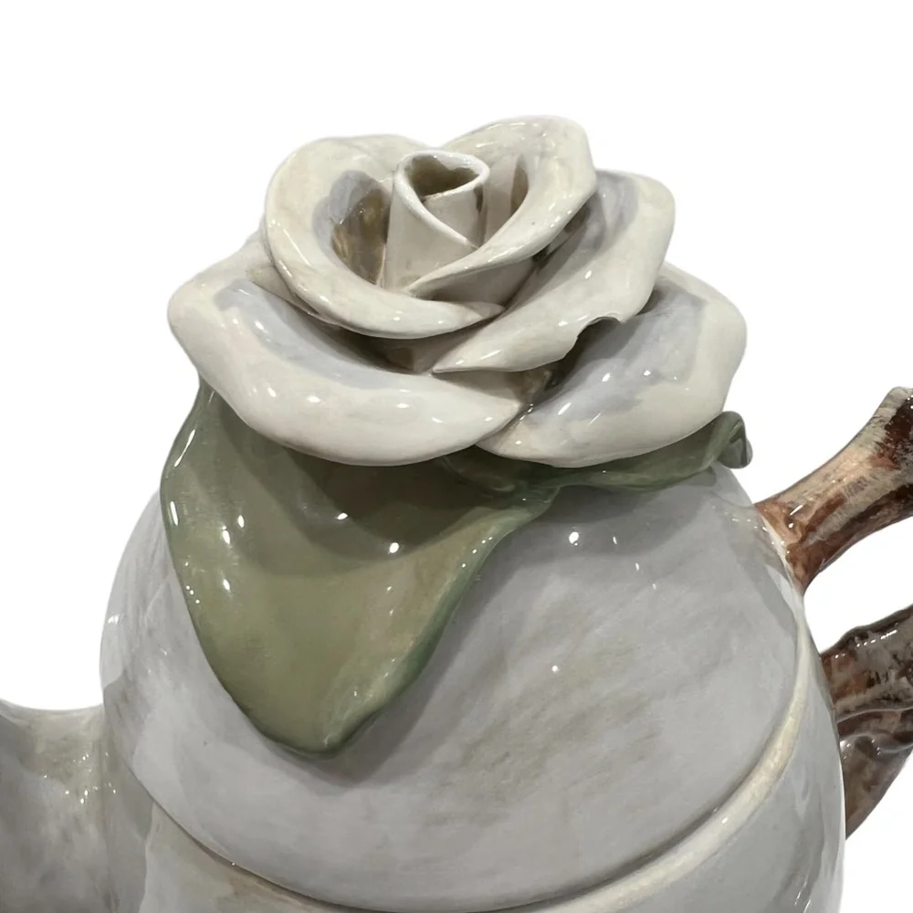 STUDIO B CERAMIC 3 PIECE CERAMIC STACKING TEAPOT